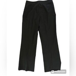 Lafayette 148 black wool menswear contemporary dress pants size 10